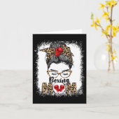 ボクシングおもしろいグローブメッシーパンボクシングママ カード (黄色い花)