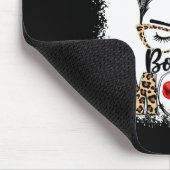 ボクシングおもしろいグローブメッシーパンボクシングママ マウスパッド (コーナー)