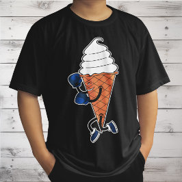 ボクシングおもしろいスポーツアイスクリームコーンカートゥーン Tシャツ