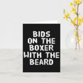 ボクシングおもしろい引用文のボクサーがボクサーに入札する カード (黄色い花)