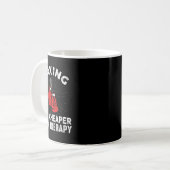 ボクシングおもしろい引用文グローブボクサー コーヒーマグカップ (正面左)