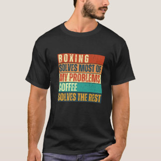 ボクシングとコーヒートレーニングトレーニングファンTee Funy C Tシャツ