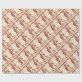 ボクシングのカンガルー ラッピングペーパー (フラット)