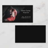 ボクシングのコーチの手袋のボクサーのリングのトレーディングカード 名刺 (正面/裏面)