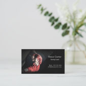 ボクシングのコーチの手袋のボクサーのリングのトレーディングカード 名刺 (スタンド正面)