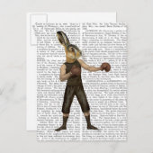 ボクシングのノウサギ ポストカード (正面/裏面)