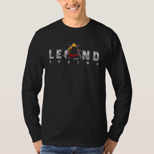 ボクシングの伝説 | メンズ長袖 Tシャツ (正面)