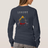 ボクシングの伝説 | レディース長袖 Tシャツ (裏面)