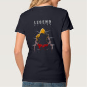 ボクシングの伝説 | 女性用Vネック Tシャツ (裏面)