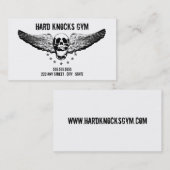 ボクシングの体育館の名刺のテンプレート 名刺 (正面/裏面)