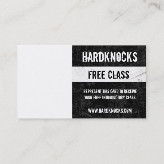 ボクシングの体育館の名刺VIPのパス 名刺 (正面)