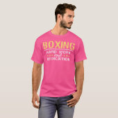 ボクシングの努力と献身 キックボクシングジム ボックス Tシャツ (正面フル)