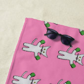 ボクシングの子猫とミッテンスThunder_Cove ビーチタオル (インサイチュ)