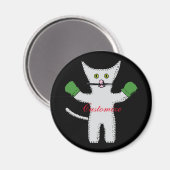 ボクシングの子猫とミッテンスThunder_Cove マグネット (正面/裏面)