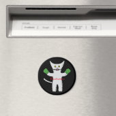 ボクシングの子猫とミッテンスThunder_Cove マグネット (インサイチュ (食洗機))