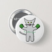 ボクシングの子猫とミッテンスThunder_Cove 缶バッジ (正面&裏面)