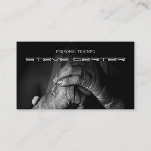 ボクシングの専門のパーソナルトレーナーのコーチカード 名刺