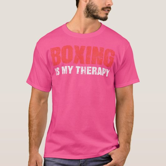 ボクシングはボクサーのセラピーだ Tシャツ (正面)