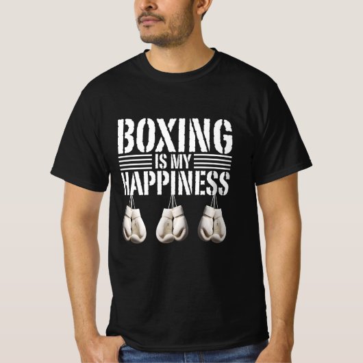 ボクシングは私の幸せ Tシャツ (正面)
