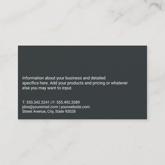 ボクシングぶら下がった手袋 |フィットネス名刺 名刺 (裏面)