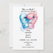 ボクシングをテーマにしたジェンダーへの招待 招待状 (正面)