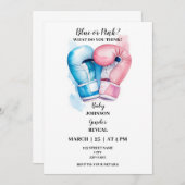 ボクシングをテーマにしたジェンダーへの招待 招待状 (正面/裏面)