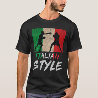 ボクシングイタリアンスタイルイタリアプライドボクシングメンズボーイズ Tシャツ