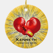 ボクシングオーナメント セラミックオーナメント (裏面)