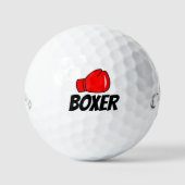 ボクシングカスタムグローブロゴ付きコールウェイゴルフボール ゴルフボール (正面)