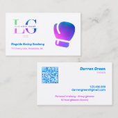 ボクシングカスタムロゴQR 名刺 (正面/裏面)