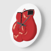 ボクシングカッコいい手袋時計 ラージ壁時計 (傾斜)