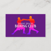 ボクシングカラフルマッチ、ボクサー、ボクシングトレーナー 名刺 (正面)