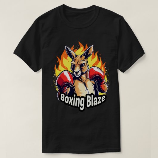 ボクシングカンガロボクシングブレーズ Tシャツ (デザイン正面)