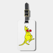 ボクシングカンガロ ラゲッジタグ (正面縦)