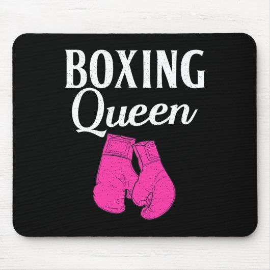 ボクシングクイーンズスポーツファイティングボクサー マウスパッド (正面)