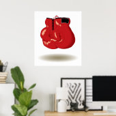 ボクシングクールエンブレム ポスター (ホームオフィス)