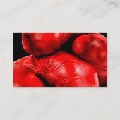 ボクシンググラブのボクサーのグランジなスタイル 名刺 (裏面)