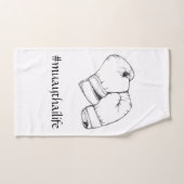 ボクシンググラブのムエタイ ハンドタオル (ハンドタオル)