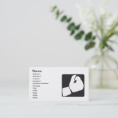 ボクシンググラブ 名刺 (スタンド正面)