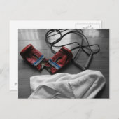 ボクシンググローブアンドジムトレーニング ポストカード (正面/裏面)