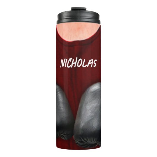 ボクシンググローブスポパーソナライズされたート タンブラー (正面)