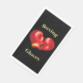 ボクシンググローブデザインゲストタオルナプキンズ (コーナー)