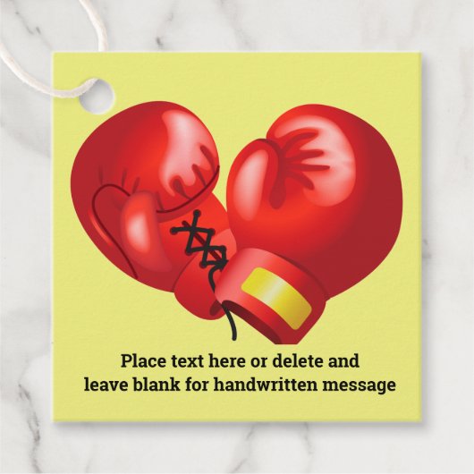 ボクシンググローブデザイン特典カード フェイバータグ (正面)