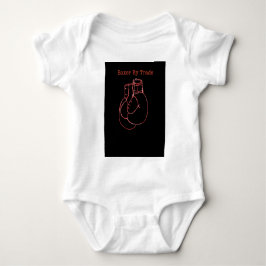 ボクシンググローブファイトファンギフトまたは現在のクリスマス ベビーボディスーツ