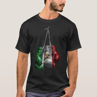 ボクシンググローブメキシコヴィンテージ国旗 Tシャツ