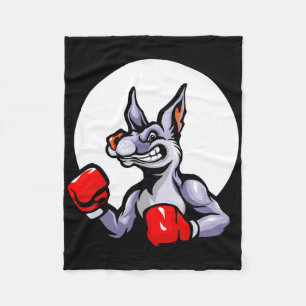 ボクシンググローブ カンガルー キックボクシング ファイト スポーツ MMA フリースブランケット