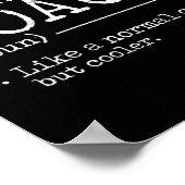 ボクシングコーチの定義 – おもしろい ポスター (角)