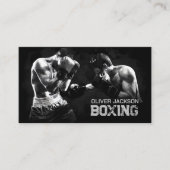 ボクシングコーチウォーターカラーアート 名刺 (正面)