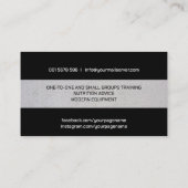 ボクシングコーチクールミニマル 名刺 (裏面)