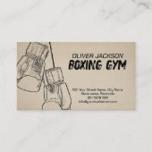 ボクシングコーチグローブスケッチ 名刺 (正面)
